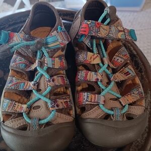 Keens Mulicolored Kids Sandals Size 12